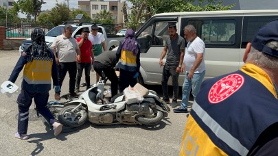Motosiklet ve Bisikletin Çarpışması Yaralanmayla Sonuçlandı