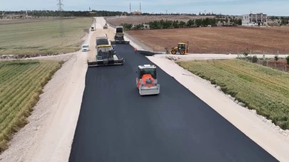 Asri Mezarlık Yeni Yoluna İlk Asfalt Döküldü