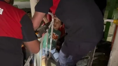 İmdadına Şanlıurfa itfaiyesi yetişti