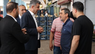 Günbegi, Hal esnafıyla buluştu