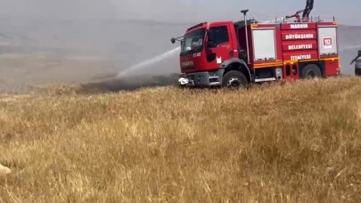 ekili arazide çıkan yangın söndürüldü