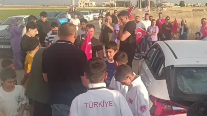 Şanlıurfalı sporculara coşkulu karşılama
