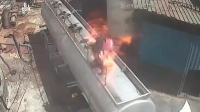İnanılmaz olay saniye saniye kaydedildi
