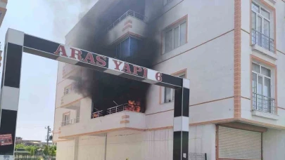 Ergani’de Korkutan Balkon Yangını Kontrol Altında