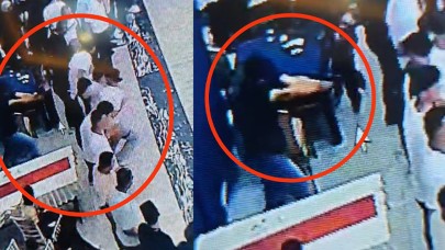 Düğün salonundaki saldırı güvenlik kameralarına yansıdı