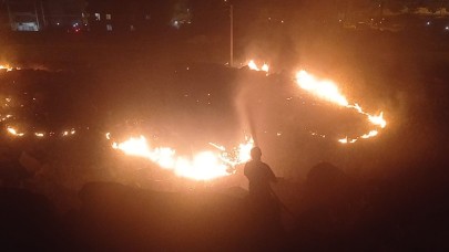 Şanlıurfa’da gece yarısı yangın paniği