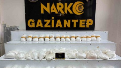 Gaziantep’te 58 kilo metamfetamin ele geçirildi
