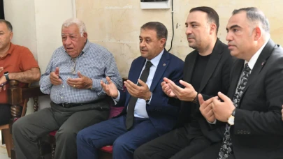 Şanlıurfa Valisinden eski Vekile taziye ziyareti