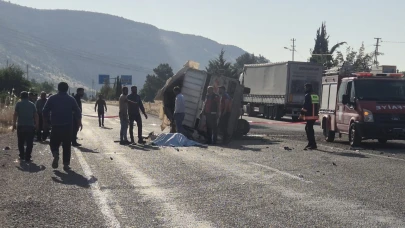 Otomobil ile kamyonet çarpıştı: 1 ölü, 4 yaralı