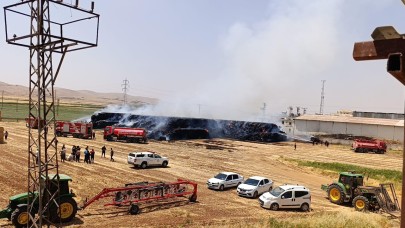 Şanlıurfa’da Fabrika Yakınında Korkutan Yangın!