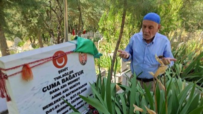 Şehit babaları, Babalar Günü’nü çocuklarının kabri başında dua ederek geçirdi