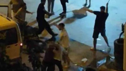 İki grup arasında sopalı kavga