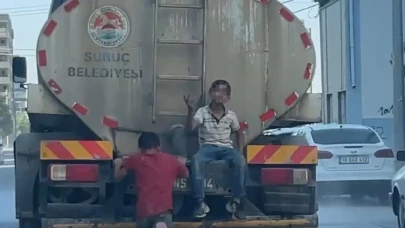 Çocukların oyunu yürekleri ağızlara getirdi