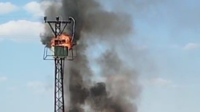 Şanlıurfa’da Trafo Cayır Cayır Yandı
