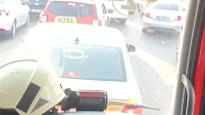 Yoğun trafik itfaiye ekiplerini engelledi