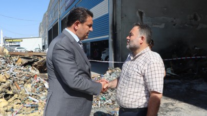 Evren Sanayi'de maddi zararın boyutu belirleniyor