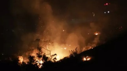 İzmir’de Orman Yangını Sürüyor