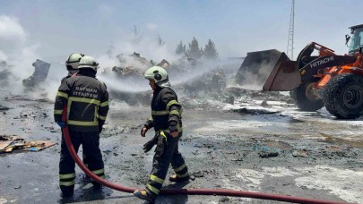 OSB’de meyve suyu fabrikasında yangın paniği