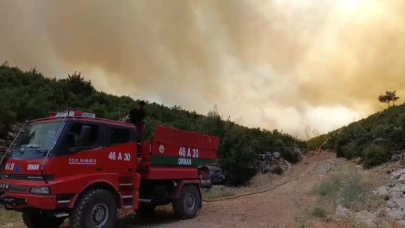 Orman yangını: Yangına havadan ve karadan müdahale ediliyor