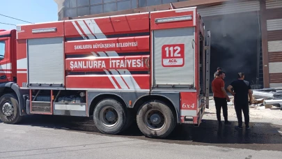 Şanlıurfa Mobilyacılar Sitesinde yangın
