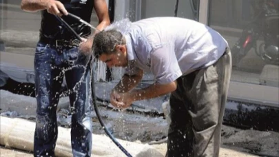 Şanlıurfa'da aşırı sıcaklara kısa bir mola
