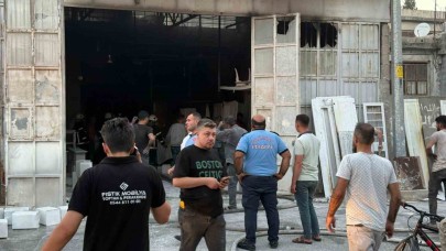 Mobilya dükkanında yangın