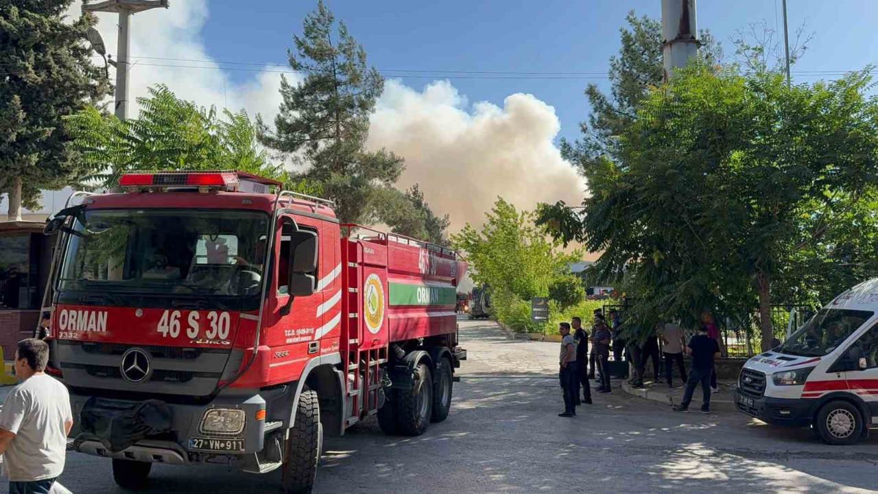 Halı fabrikasında yangın