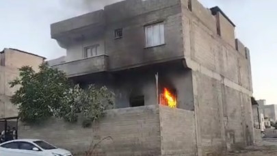 2 katlı binada yangın