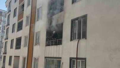 Apartmanda yangın paniği