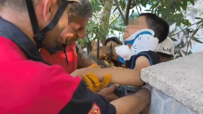 Oyun kötü bitti, imdadına Şanlıurfa itfaiyesi yetişti