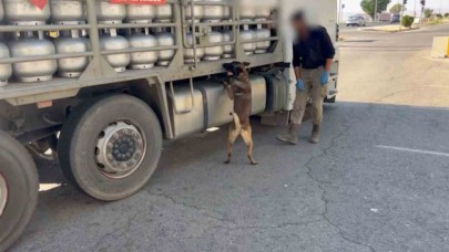 Piknik tüpü içinde eroin nakliyatı