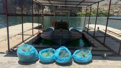 Ağ ile avlanma yasağına uymayan şahıs yakalandı