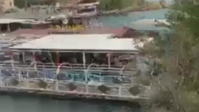 Şanlıurfa'da korkulu anlar. Fırtına çıktı, halatlar koptu