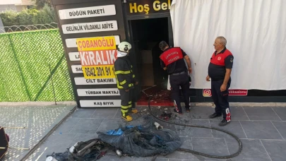 Şanlıurfa'da işyeri yangını ucuz atlatıldı