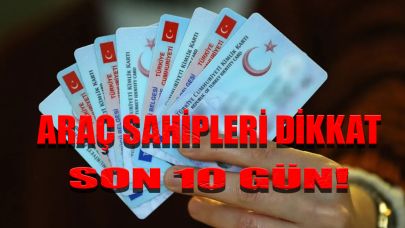 Ehliyet Alarmı Verildi! 10 Gün Sonra Binlerce Lira Ceza Kesilecek!