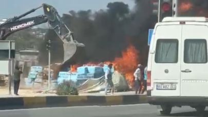 Rezerv alanda yangın