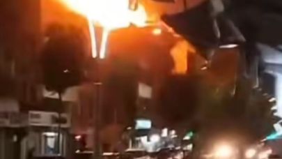 Mangal ateşi tüp patlamasına neden oldu