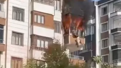 Karaköprü'de yangın paniği