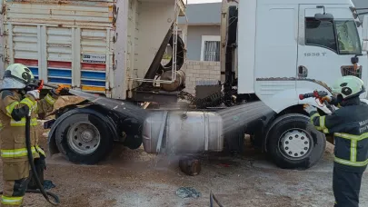 Tırın yakıt deposunda patlama: 7 yaralı