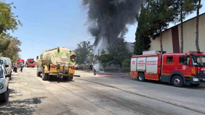 Halı fabrikasında yangın