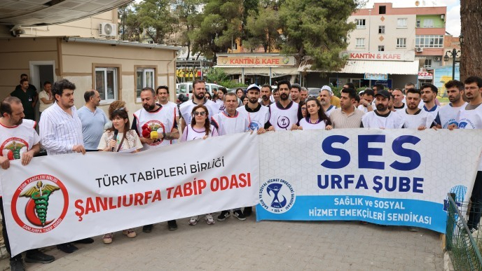 Şanlıurfa'da sağlıkçılar şiddete başkaldırıyor