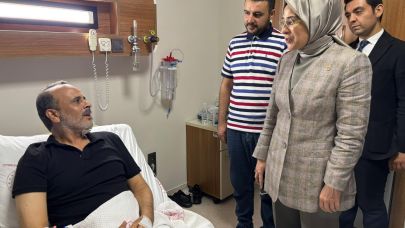 Milletvekili Yazmacı'dan hasta ziyareti