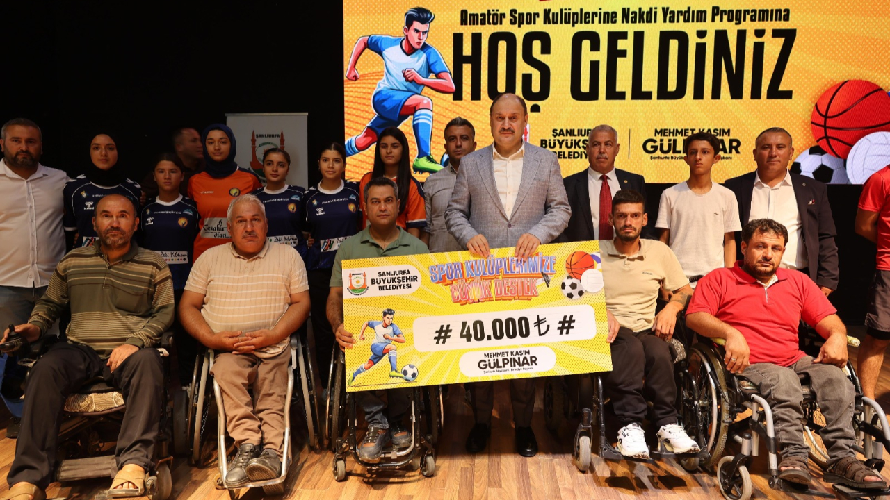 Şanlıurfa Büyükşehir’den spor kulüplerine 6 milyon TL’lik dev destek