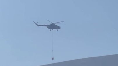 Havadan ve karadan müdahale edilen orman yangını söndürüldü