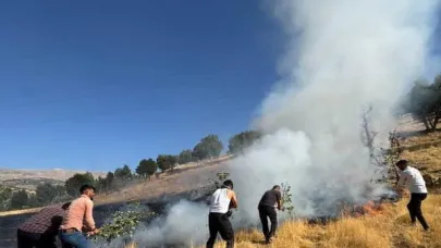 Yangına müdahale eden 7 işçi dumandan etkilendi