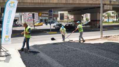 Haliliye Belediyesi, yolları yeniliyor