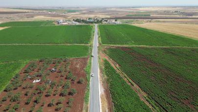 Büyükşehir, Hilvan’da 7 kilometrelik grup yolunu yeniledi