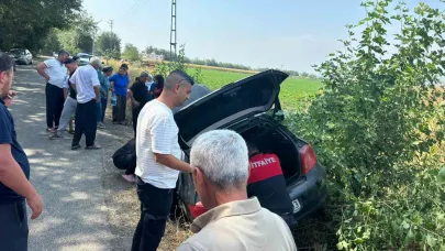 Otomobil şarampole devrildi: 4 yaralı