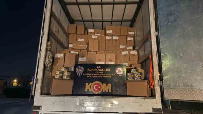 Taşımacılık yapan kamyonda 7 milyon kaçak makaron çıktı