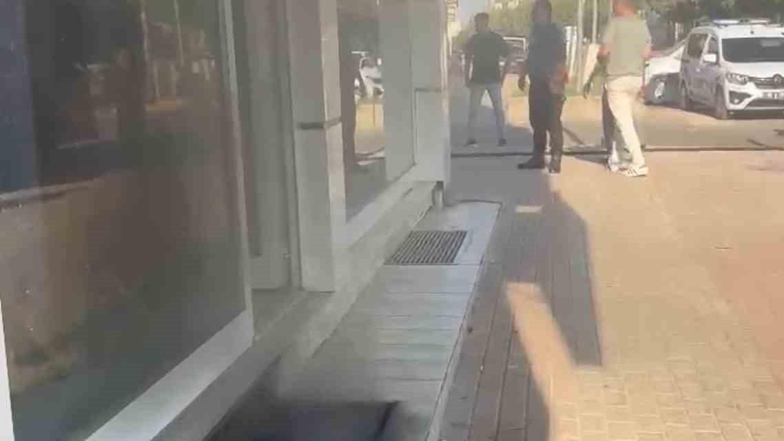 İş yerinde çıkan yangın korkuttu